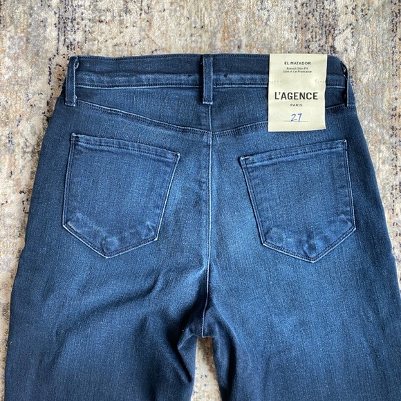 NEW L’Agence El Matador French Slim Fit Jeans 27 - Picture 7 of 10